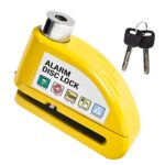 Κλειδαριά Δισκόφρενου Με Συναγερμό 110dB – Πείρος 7mm | Κίτρινο electronistas.gr