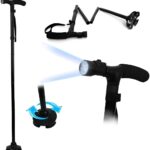 Πτυσσόμενο Μπαστούνι Με Περιστρεφόμενο Πέλμα & Φακό LED electronistas.gr