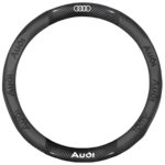 Κάλυμμα Τιμονιού Από Ανθρακόνημα & Δέρμα Nappa – Με Λογότυπο