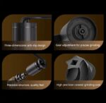 Φορητός Χειροκίνητος Μύλος Καφέ Με Ρυθμιζόμενο Κεραμικό Μηχανισμό electronistas.gr