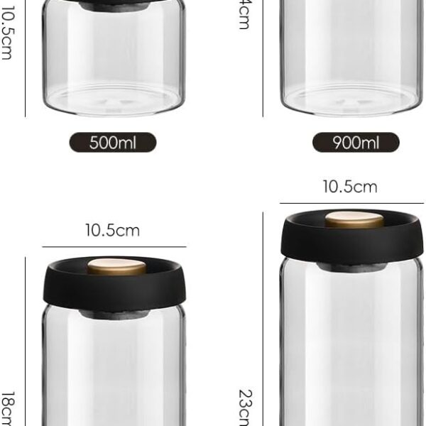 Βάζο Αποθήκευσης Με Καπάκι Κενού Αέρος 500ml electronistas.gr