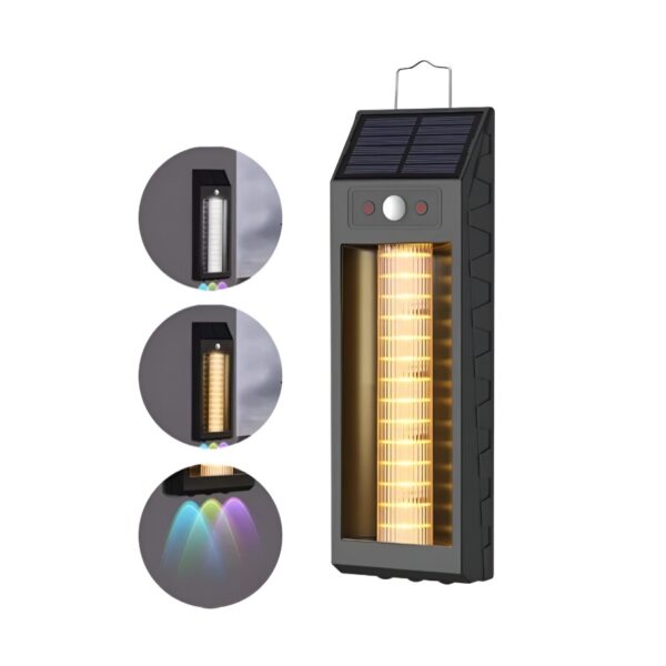 LED Ηλιακό Επιτοίχιο / Κρεμαστό Φωτιστικό 18W Με RGB Εφέ electronistas.gr