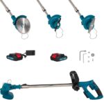 Επαναφορτιζόμενο Χορτοκοπτικό Με 2 Μπαταρίες 48V electronistas.gr