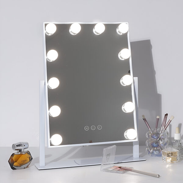 Καθρέπτης Μακιγιάζ Αφής 12 LED – 30x40cm Λευκός electronistas.gr