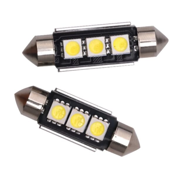 Σετ 2τμχ LED Πλαφονιέρας C5W Canbus 36mm – 12V – Ψυχρό Λευκό electronistas.gr