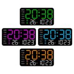 Ψηφιακό Ρολόι Τοίχου LED Με Ξυπνητήρι, Ημερομηνία & Θερμοκρασία electronistas.gr