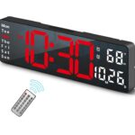 Ψηφιακό LED Ρολόι 35x3.2x13cm Με Bluetooth, 4 Ξυπνητήρια & Θερμόμετρο electronistas.gr