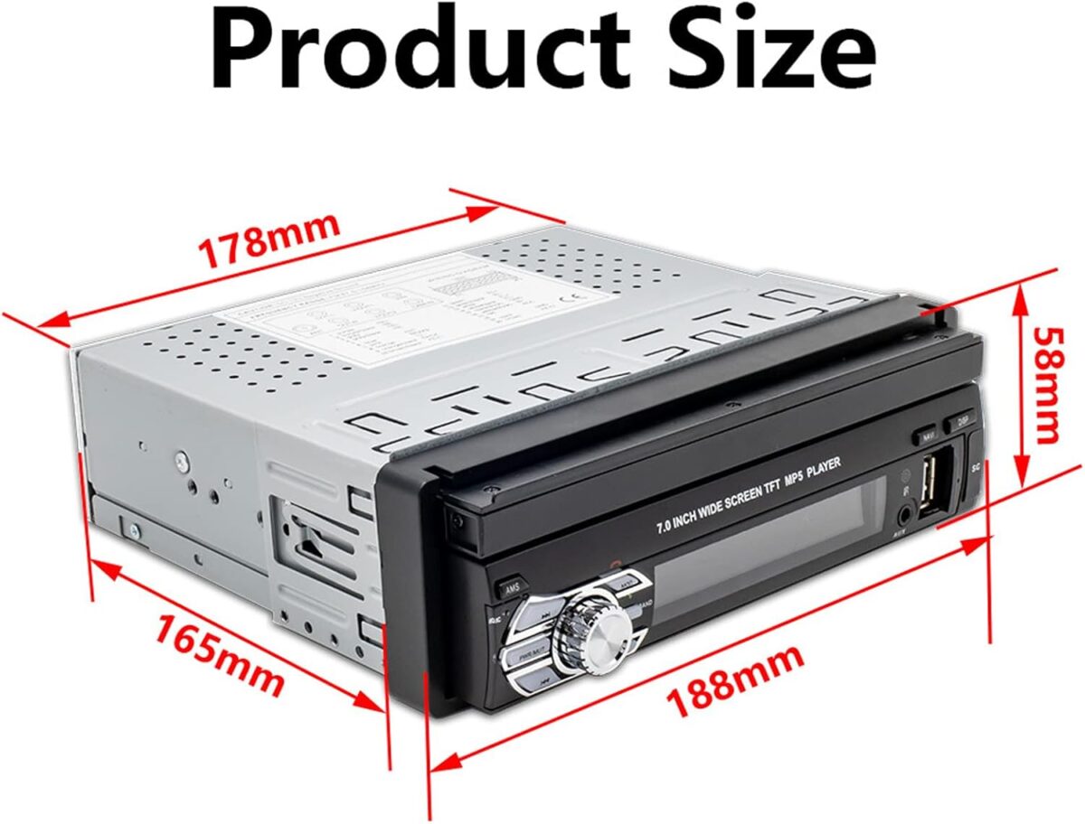 Ηχοσύστημα Αυτοκινήτου Με Οθόνη Αφής 7" – Bluetooth, USB, MP5, Handsfree electronistas.gr