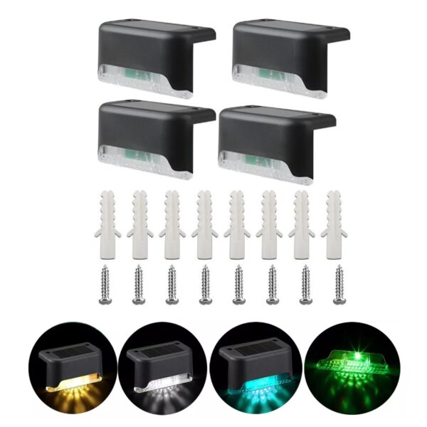 Σετ 4τμχ Ηλιακά Φωτάκια RGB Αυτόματης Εναλλαγής Χρωμάτων electronistas.gr