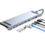 Διανομέας USB-C 11 Σε 1 Με HDMI, VGA, LAN, Card Reader, Ήχο electronistas.gr
