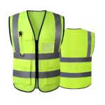 Ανακλαστικό Γιλέκο Ασφαλείας Με Τσέπες & Φερμουάρ – Κίτρινο electronistas.gr