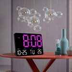 Ψηφιακό Ρολόι Τοίχου LED Με Ξυπνητήρι, Ημερομηνία & Θερμοκρασία electronistas.gr