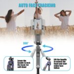 Selfie Stick Με Gimbal & AI Παρακολούθηση Προσώπου – 360° electronistas.gr