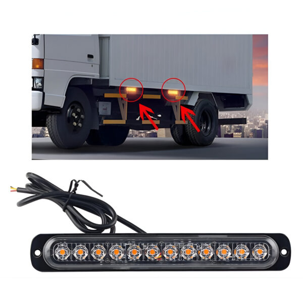 Πλευρικά Φώτα Όγκου 12 LED – 19x3cm electronistas.gr