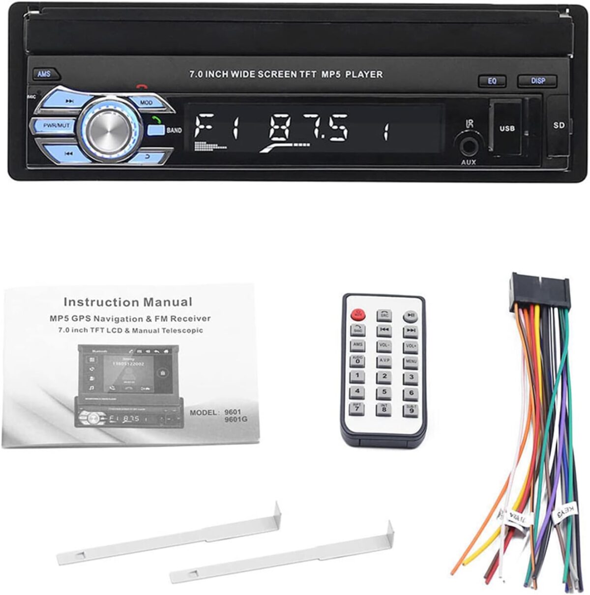 Ηχοσύστημα Αυτοκινήτου Με Οθόνη Αφής 7" – Bluetooth, USB, MP5, Handsfree electronistas.gr