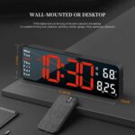 Ψηφιακό LED Ρολόι 35x3.2x13cm Με Bluetooth, 4 Ξυπνητήρια & Θερμόμετρο electronistas.gr