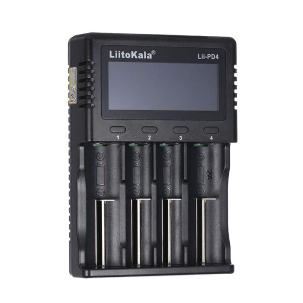 Φορτιστής 4 Μπαταριών Με LCD Οθόνη – NiMH/CD, Li-Ion, IMR electronistas.gr