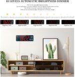 Ψηφιακό LED Ρολόι 35x3.2x13cm Με Bluetooth, 4 Ξυπνητήρια & Θερμόμετρο electronistas.gr