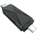 Συσκευή Ανάγνωσης Καρτών (SD/TF) Με Θύρες Lightning + USB + Type-C electronistas.gr