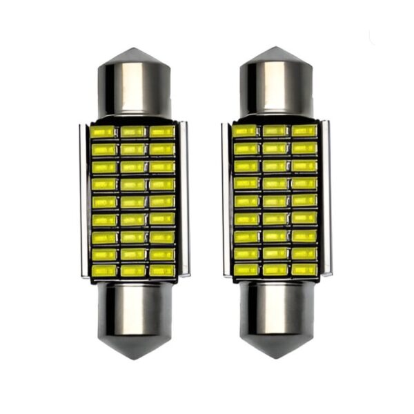Σετ 2τμχ Λάμπες Σωληνωτές LED 36mm – 27 SMD 3014 – 6500K – Canbus electronistas.gr
