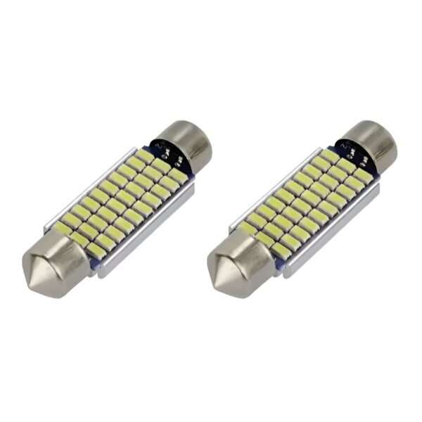 Σετ 2τμχ Λάμπες Σωληνωτές LED 39mm – 30 SMD 3014 – 6500K – Canbus electronistas.gr