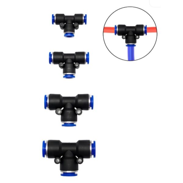 Σετ 4τμχ Πνευματικών Συνδέσμων Ταφ PU/PE/Nylon Ø6-8-10-12mm electronistas.gr
