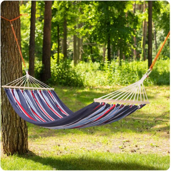 Αιώρα Μονή Καμβά Με Ξύλινες Ράβδους 200x80cm electronistas.gr