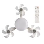 Ανεμιστήρας Οροφής Με Φωτισμό & Τηλεχειριστήριο (E27) electronistas.gr