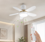 Ανεμιστήρας Οροφής Με Φως 50W– E27, 52cm, 5 Αποσπώμενες Λεπίδες electronistas.gr
