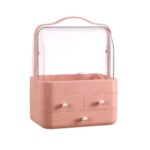 Κουτί Αποθήκευσης & Οργάνωσης Καλλυντικών – Ροζ electronistas.gr