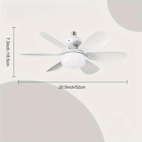 Ανεμιστήρας Οροφής Με Φως – E27, 52cm, 6 Αποσπώμενες Λεπίδες electronistas.gr