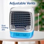 Μίνι Φορητό Κλιματιστικό – Air Cooler με Νερό & LED Φωτισμό electronistas.gr