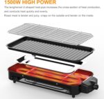 Ηλεκτρική Ψησταριά Σχάρας 1500W Με Ρυθμιζόμενο Θερμοστάτη electronistas.gr