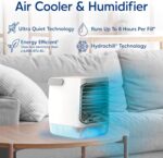 Μίνι Φορητό Κλιματιστικό – Air Cooler με Νερό & LED Φωτισμό electronistas.gr
