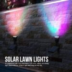 Ηλιακός Προβολέας Καρφωτός & Επιτοίχιος 7 LED RGB 3W IP65 electronistas.gr