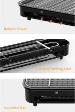 Ηλεκτρική Ψησταριά Σχάρας 1500W Με Ρυθμιζόμενο Θερμοστάτη electronistas.gr