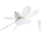 Ανεμιστήρας Οροφής Με Φως – E27, 52cm, 6 Αποσπώμενες Λεπίδες electronistas.gr
