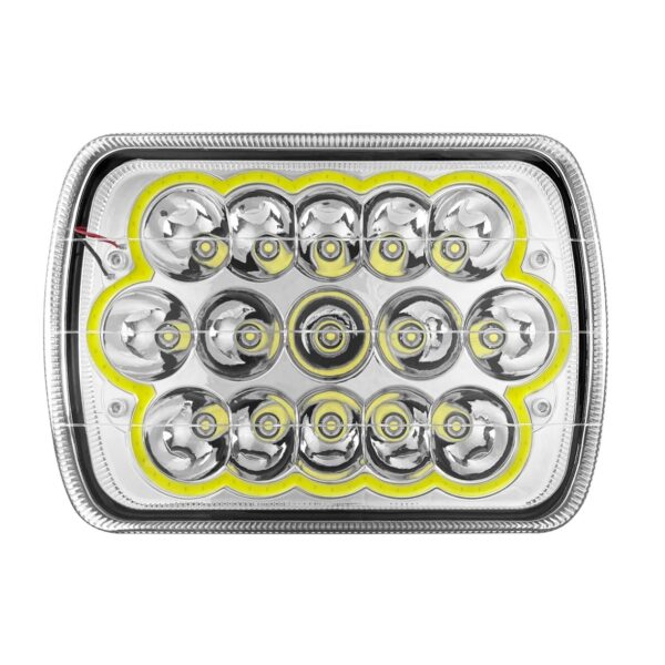 Προβολέας Εργασίας LED 45W 7" – Κίτρινο Φως (20x14cm) electronistas.gr