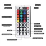 Αδιάβροχη Ταινία LED 12V RGB 5m SMD5050 Mε Τροφοδοτικό & Τηλεχειριστήριο electronistas.gr