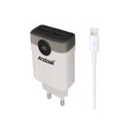 Φορτιστής Με Καλώδιο Lightning & Διπλή Θύρα USB – 3.1A / 5V electronistas.gr