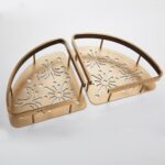 Γωνιακή Επιτοίχια Ραφιέρα Μπάνιου Δύο Θέσεων electronistas.gr