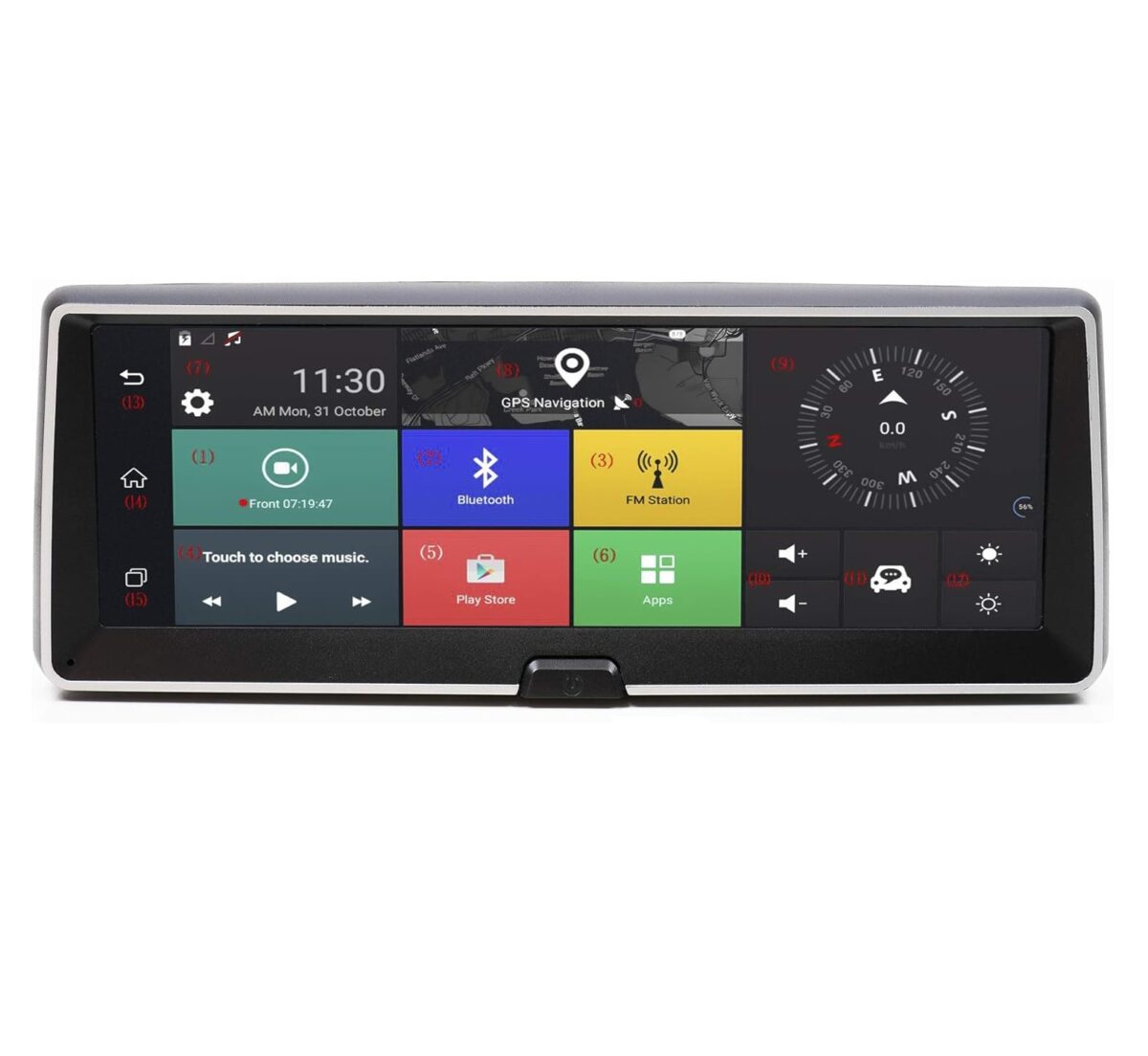 Σύστημα Πλοήγησης Αυτοκινήτου Android Με Οθόνη 7″, GPS, 1GB RAM/16GB ROM & Πίσω Κάμερα electronistas.gr
