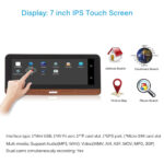 Σύστημα Πλοήγησης Android Με Οθόνη 7″, GPS, RAM 1GB/ROM 16GB & Πίσω Κάμερα electronistas.gr