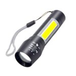 LED Επαναφορτιζόμενος Φακός Χειρός USB electronistas.gr