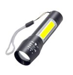 LED Επαναφορτιζόμενος Φακός Χειρός USB electronistas.gr