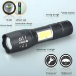 LED Επαναφορτιζόμενος Φακός Χειρός USB electronistas.gr