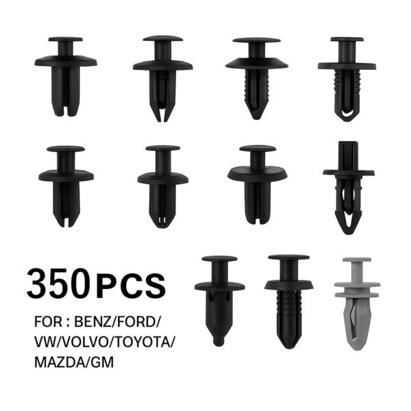 Σετ 350τμχ Πλαστικά Κλιπς Συγκράτησης Αυτοκινήτου electronistas.gr