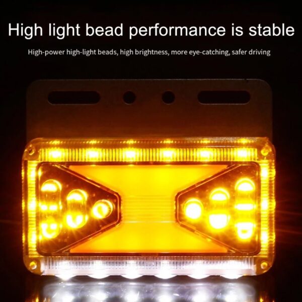 Σετ 2τμχ Αδιάβροχα Φώτα Όγκου Φορτηγών LED 24V – Πορτοκαλί electronistas.gr