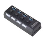USB Hub 4 Θύρες USB 2.0 Με Κουμπιά On/Off electronistas.gr