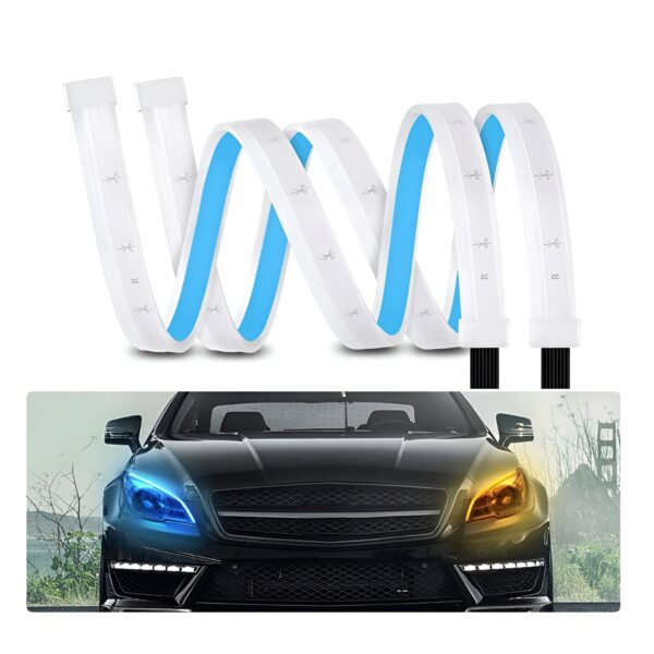 Διακοσμητική Αδιάβροχη LED Ταινία Φαναριών Αυτοκινήτου – Σετ 2τμχ electronistas.gr